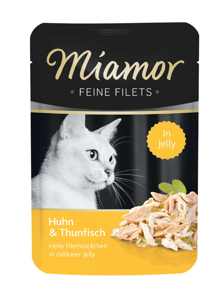 Miamor Katzen-Nassfutter Feine Filets Huhn & Thunfisch